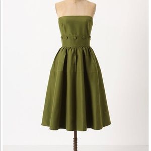 Anthropologie strapless dress